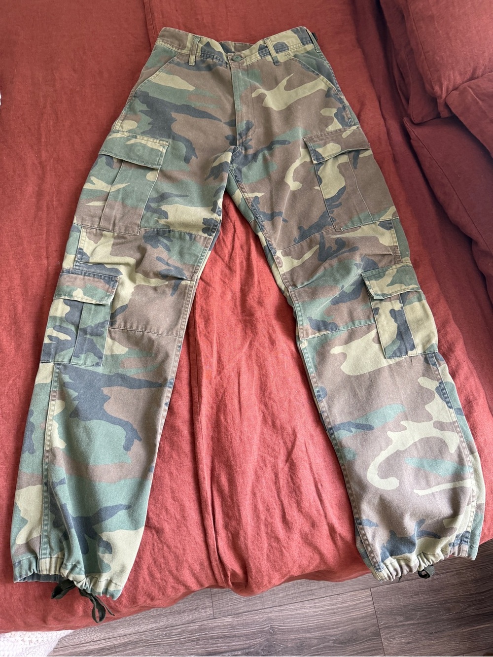 Local European brand - Camo Cargo Pants size XS/S
